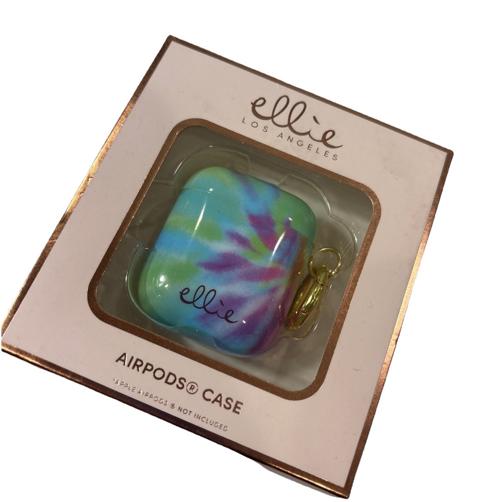 Ellie Los Angeles Tie Dye AirPods Case Shock Absorbing w/ Clip Gen 1 & 2‎